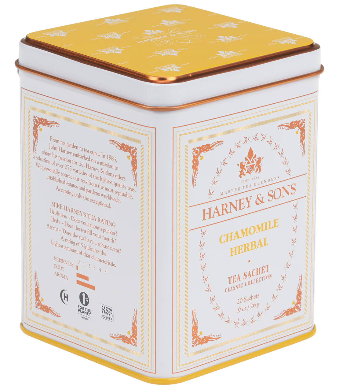Chamomile Herbal, Classic Tin of 20 Sachets - Image 3
