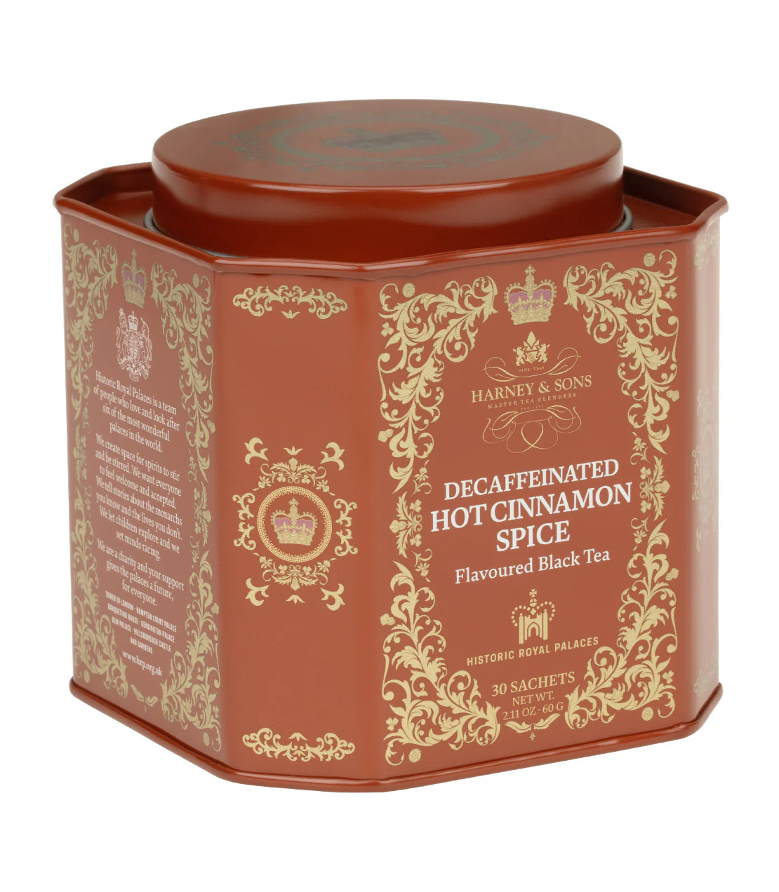 Decaf Hot Cinnamon Spice, HRP Tin of 30 Sachets - Image 4