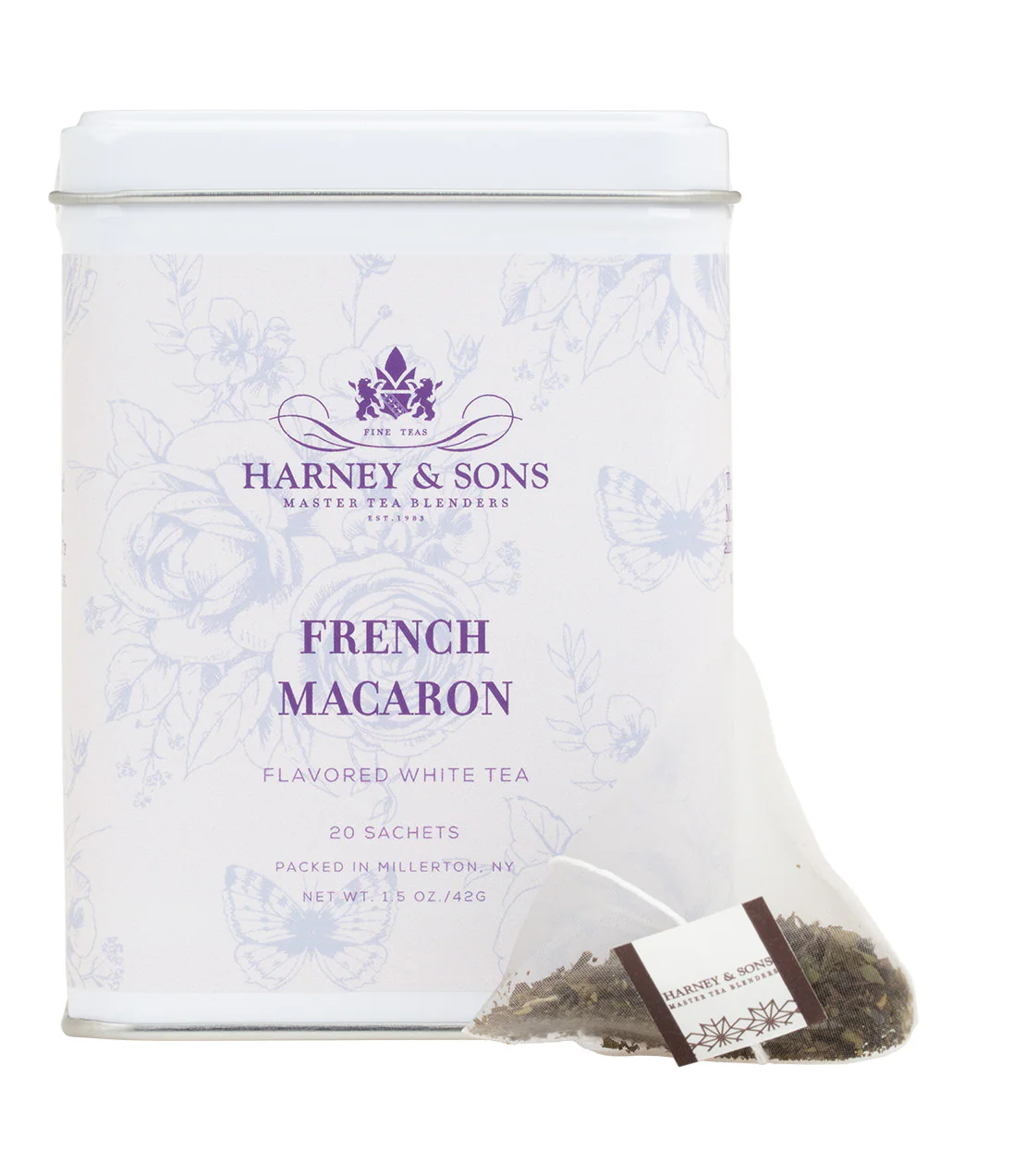 French Macaron, Tin of 20 Sachets - Image 4