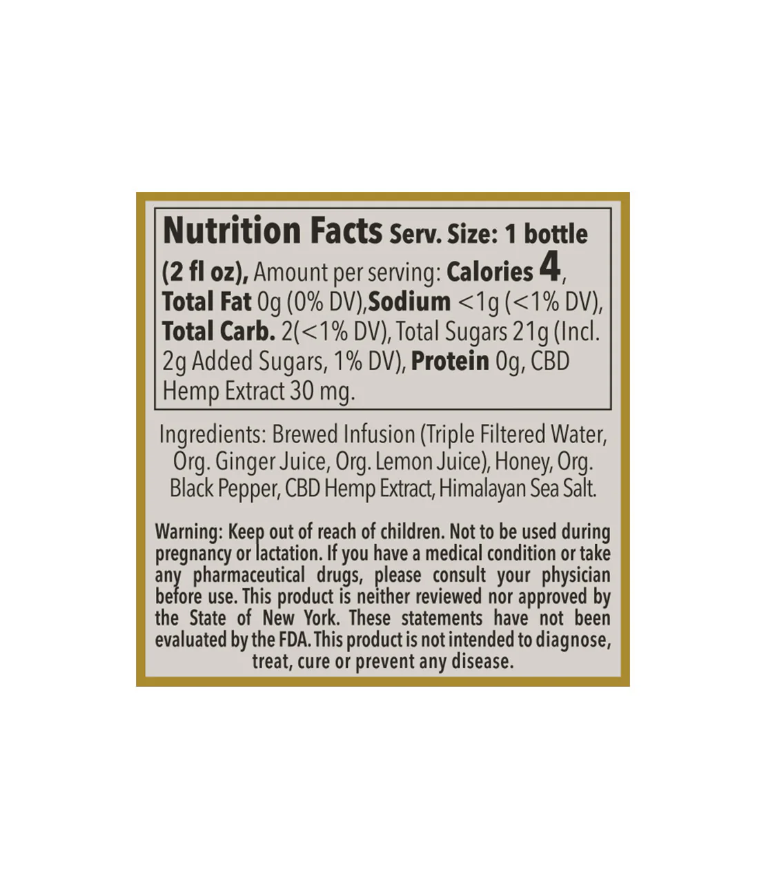 Ginger Shot – 30 MG Hemp - Image 2