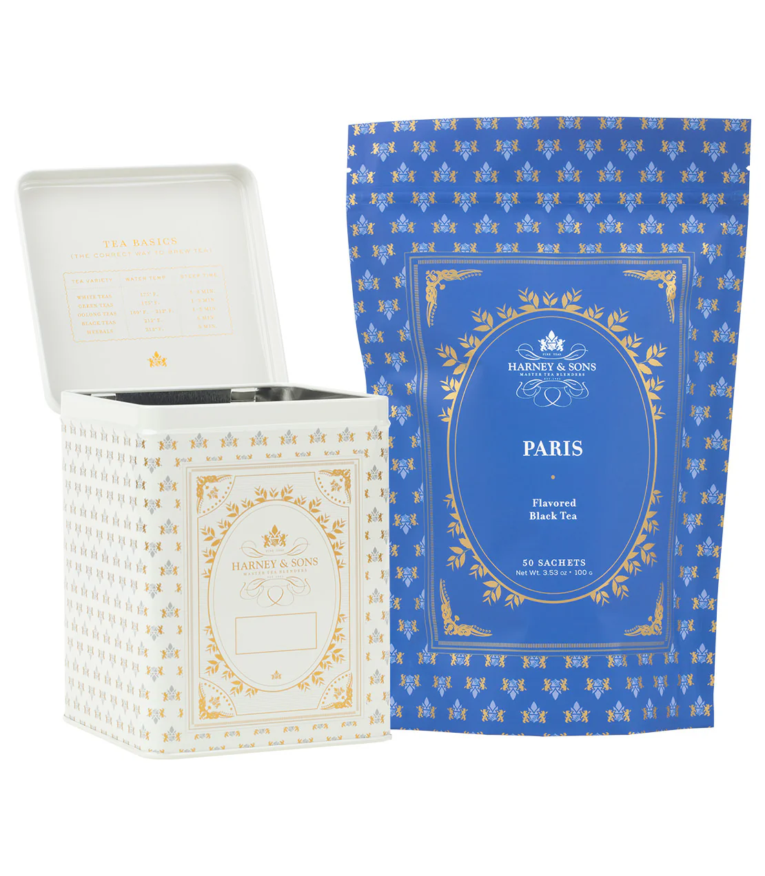 Harney & Sons 50 CT Hinged Canister Bundle - Paris Sachets - Image 2