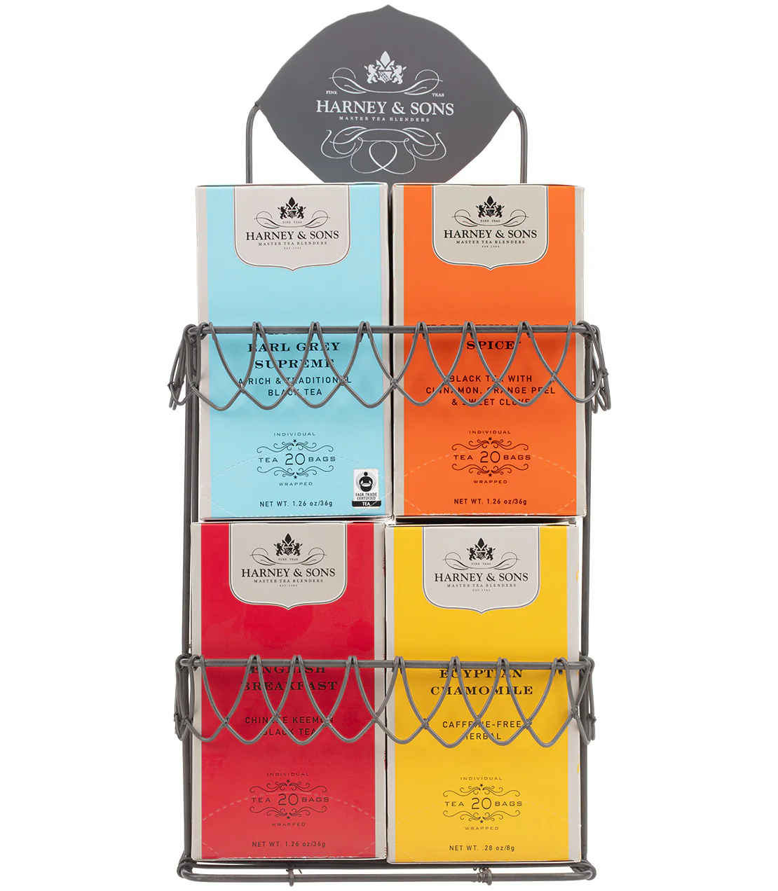 Harney & Sons Display Rack - Decorative Wire, for 4 Premium Teabag Boxes - Image 2