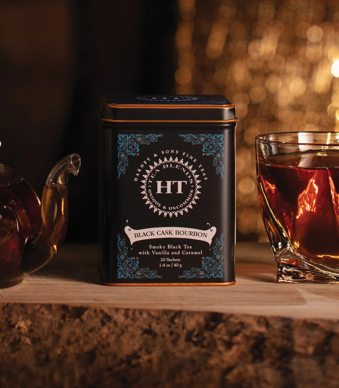 Black Cask Bourbon, HT Tin of 20 Sachets - Image 2