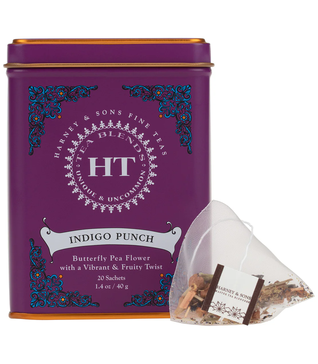 Indigo Punch, HT Tin of 20 Sachets - Image 2