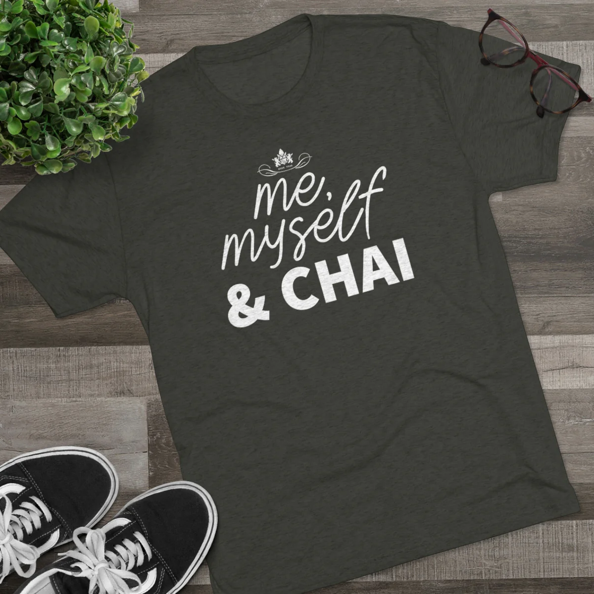 Me, Myself & Chai Graphic Tee - Image 2
