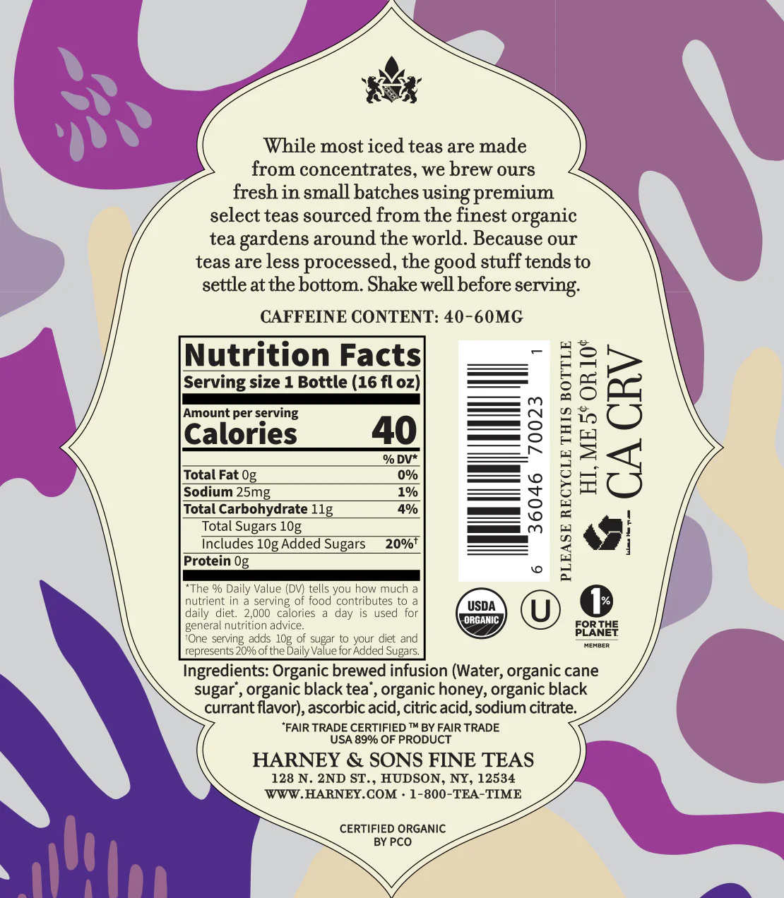 Organic Black Currant Iced Tea - Image 2