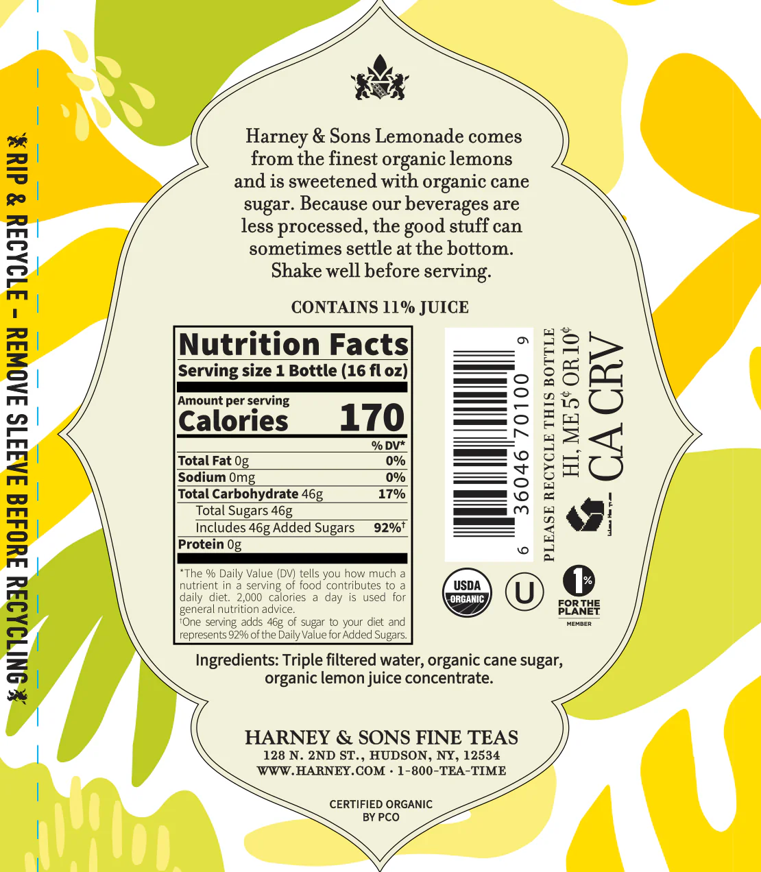 Organic Lemonade Juice Drink - Image 2