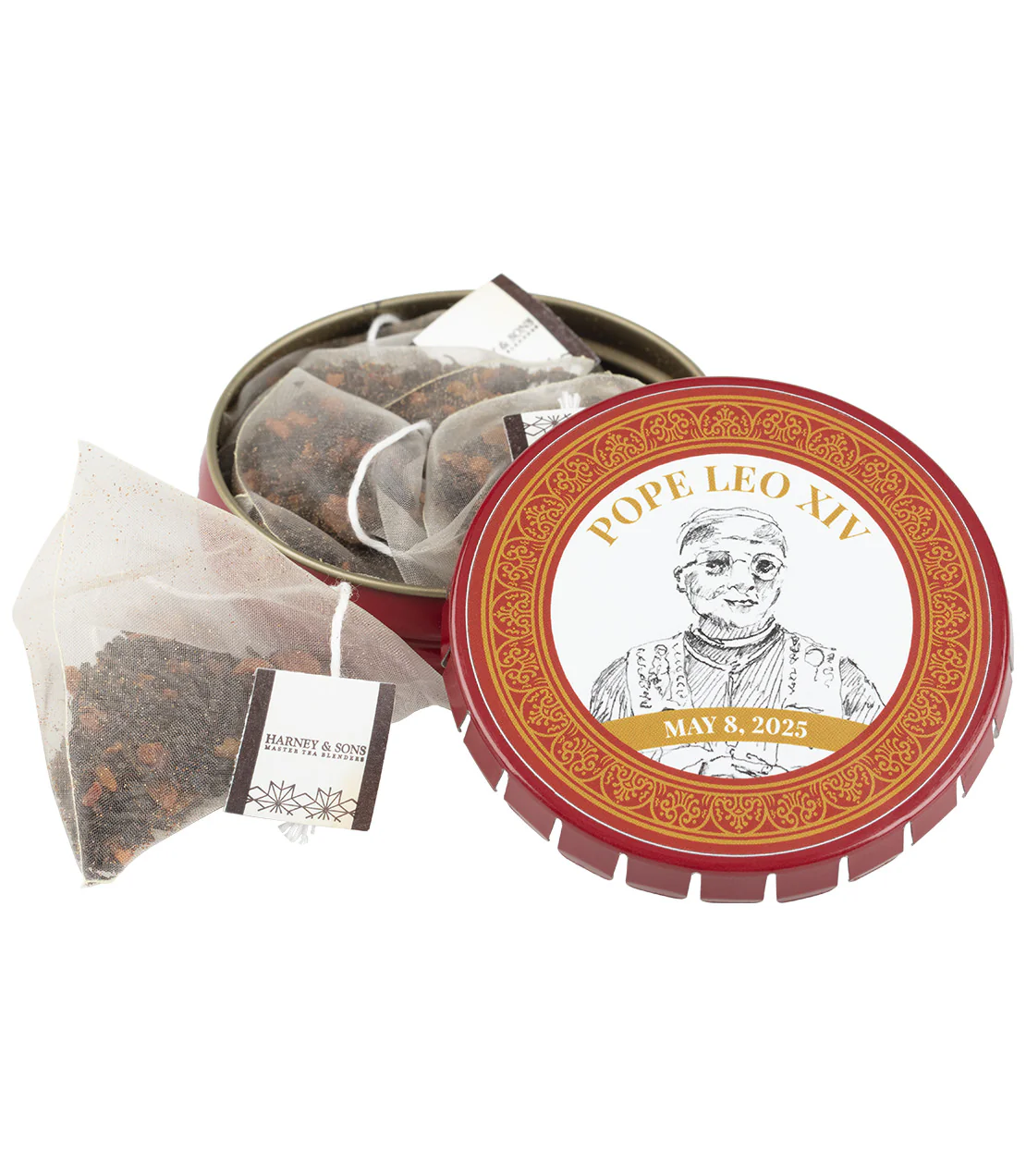 Pope Leo XIV, Tagalong Tin of 5 Sachets - Image 2