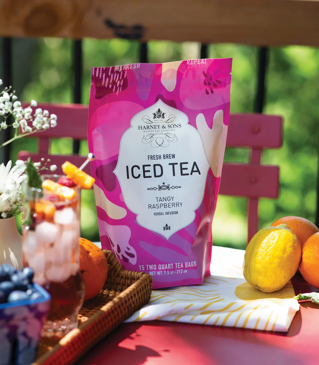 Raspberry Herbal Fresh Brew Iced Tea - Image 2