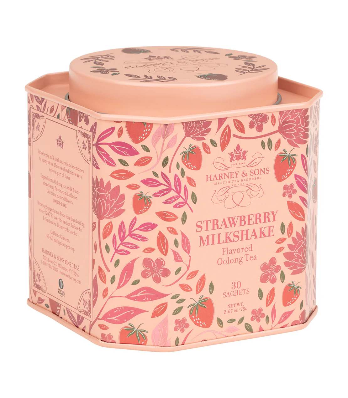 Strawberry Milkshake, Tin of 30 Sachets - Image 2
