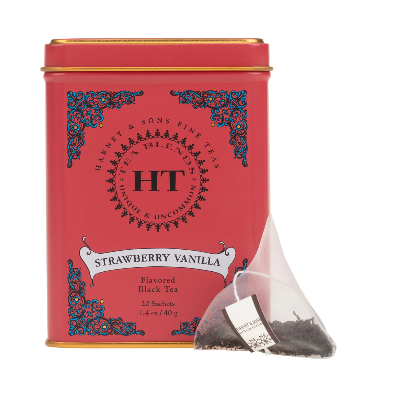 Strawberry Vanilla, HT Tin of 20 Sachets - Image 3