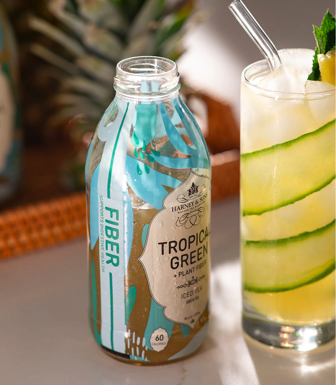 Tropical Green + Plant Fiber Iced Tea - Image 2