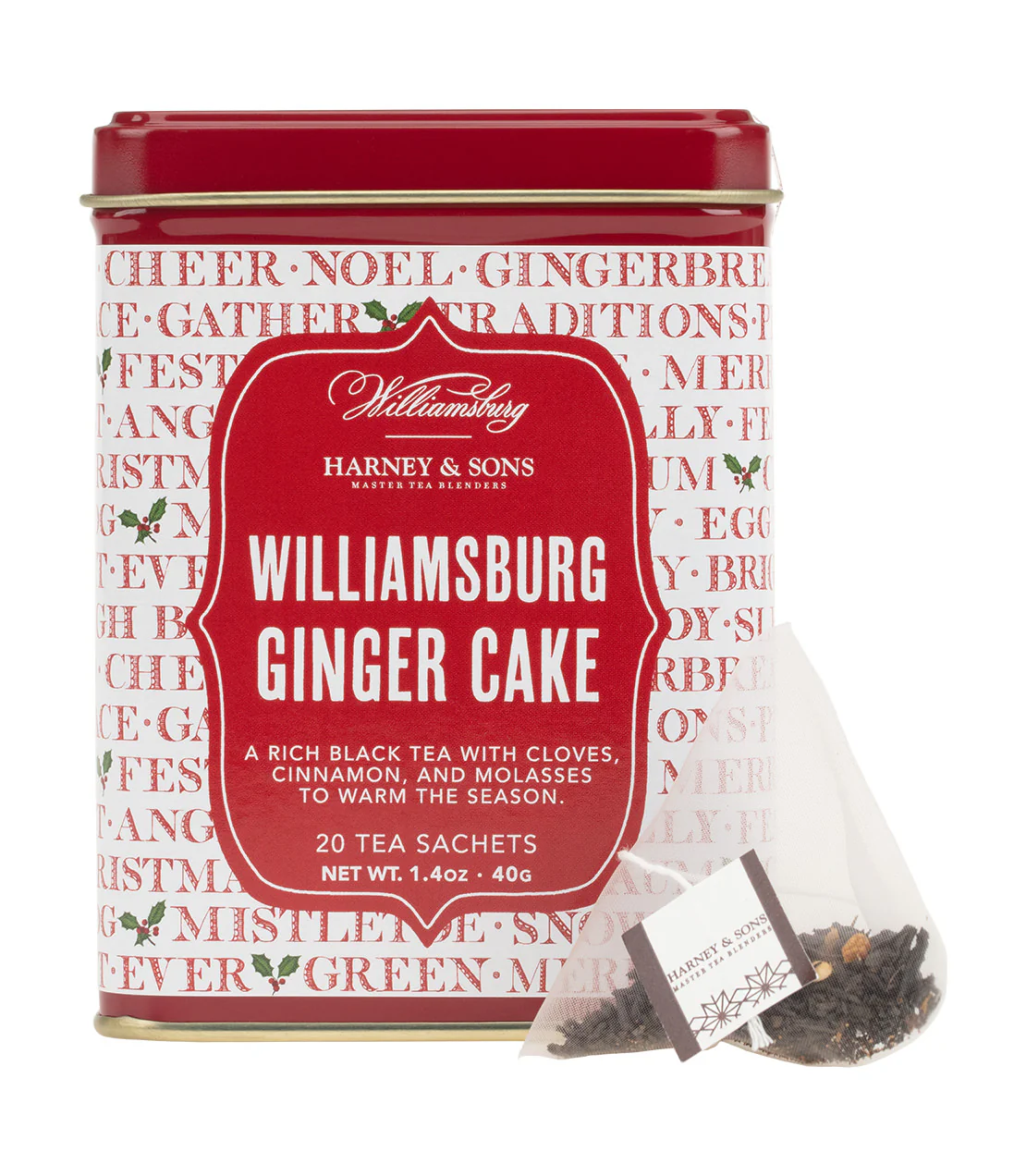 Williamsburg Ginger Cake, Tin of 20 Sachets - Image 4